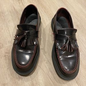 Cherry Red Adrian Tassel Loafers (good condition)